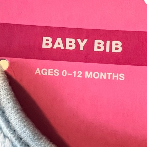 NWT 2 PC Set - Love Is In The Air - Baby Bear Bib & Bear Lovey, Blue or Pink - Picture 14 of 16